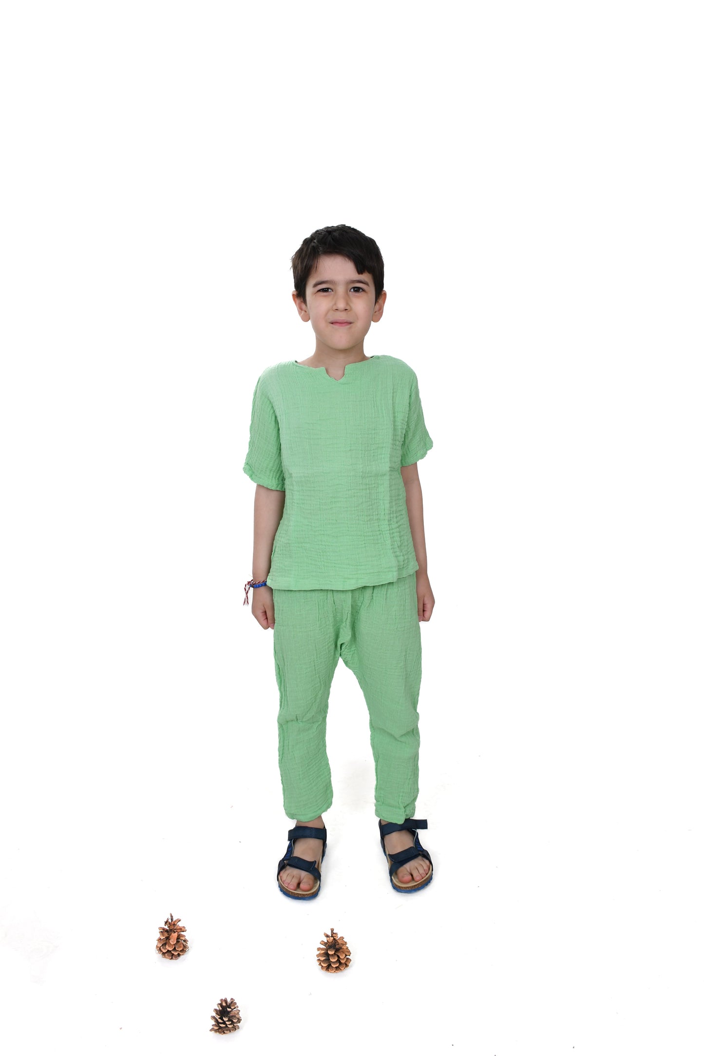 Çift Kat Müslin Şalvar Model Pantolon Enhitbaby