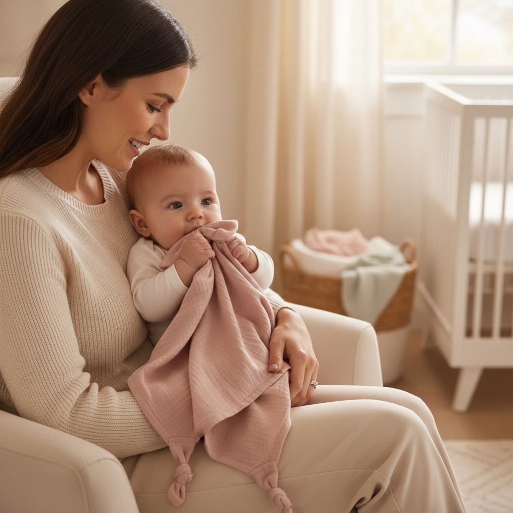 Çift Katlı Müslin Ayıcık Uyku Arkadaşı
