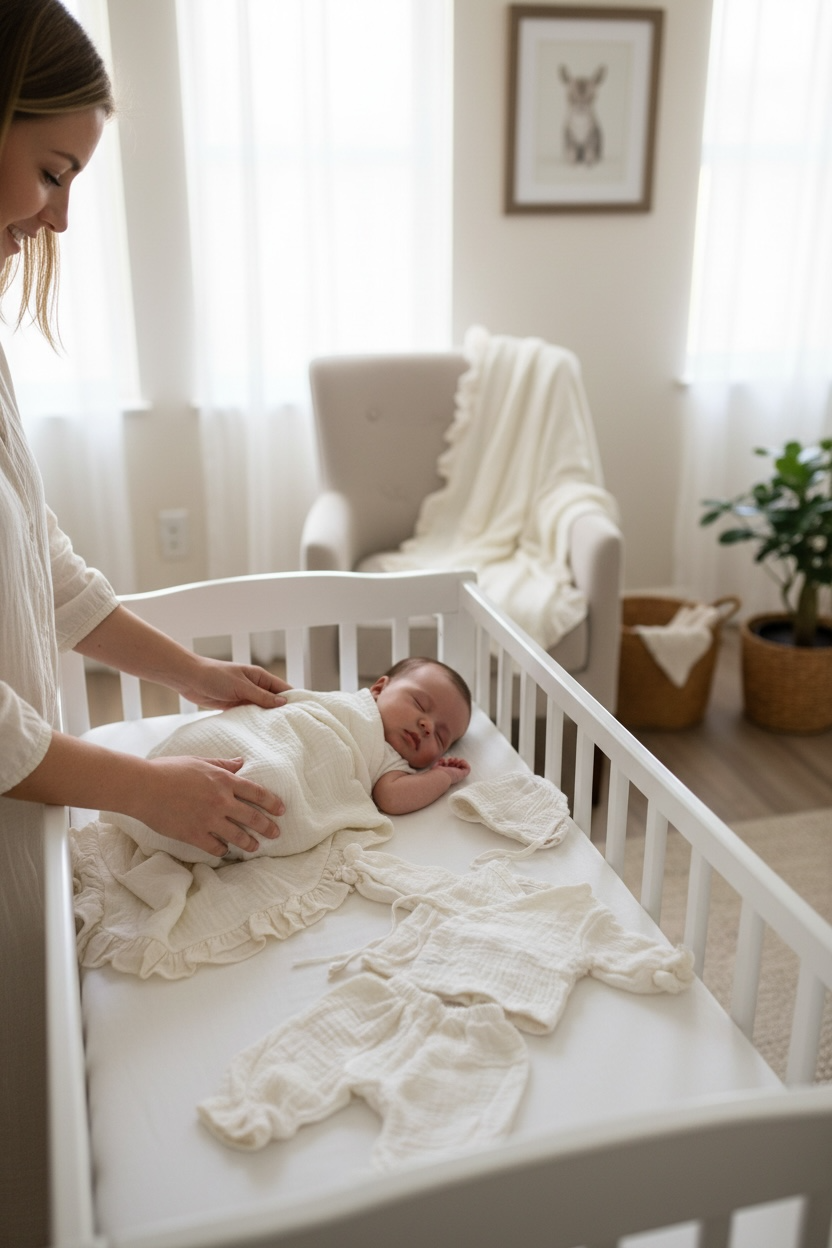%100 Pamuk Müslin Yenidoğan Seti | Konforlu & Şık 6