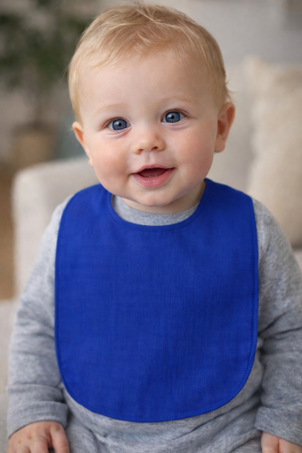 %100 Pamuk - Sıvı Geçirmez -Mama&Salya Önlüğü - 5'li Set