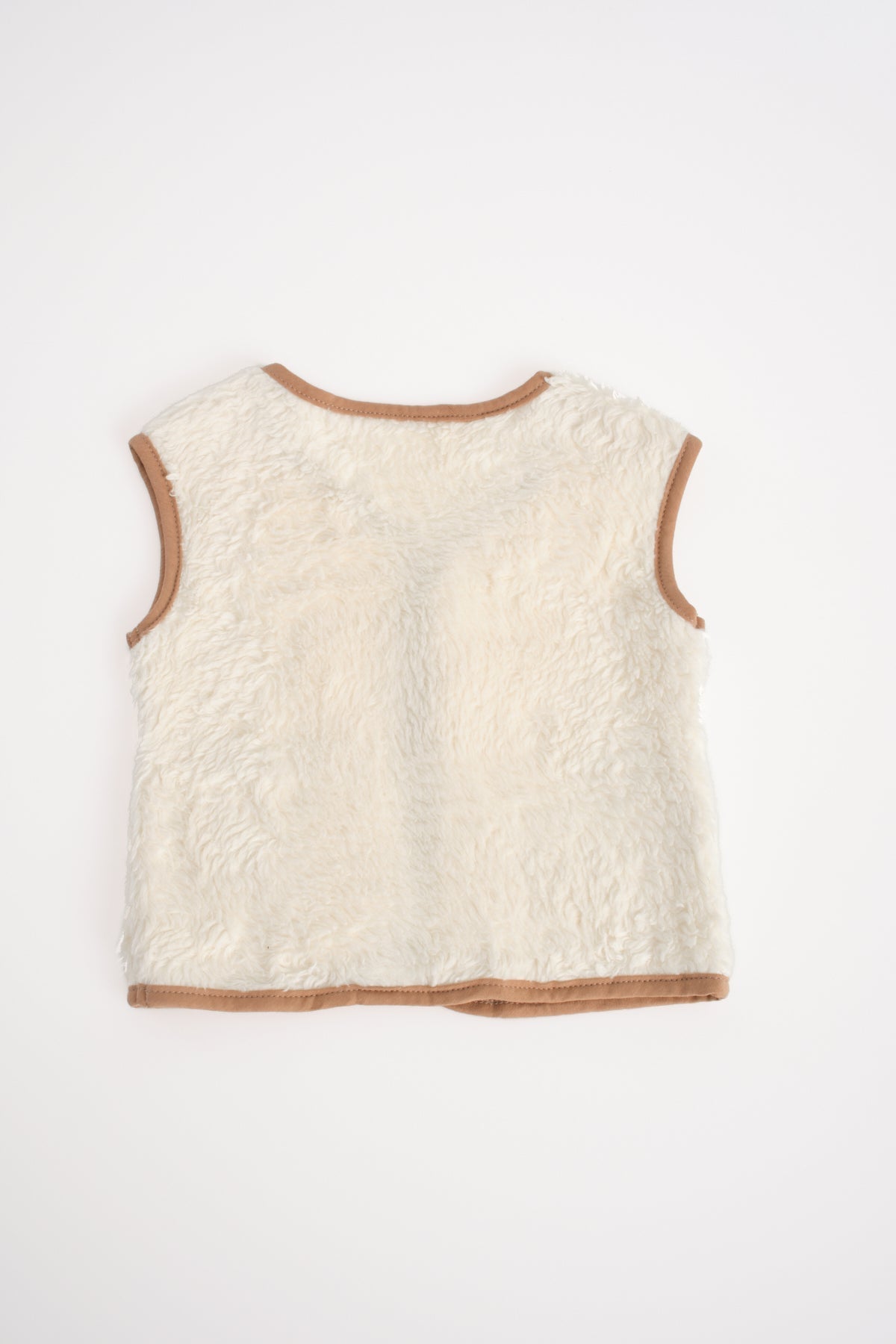 Cebinde Kalp/Ayıcık Detaylı Organik Pamuk Yelek Enhitbaby