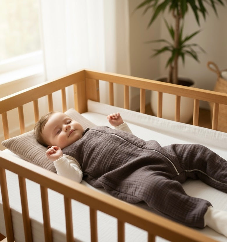 Penye Astarlı Dört Kat Müslin Uyku Tulumu (1 TOG) Enhitbaby