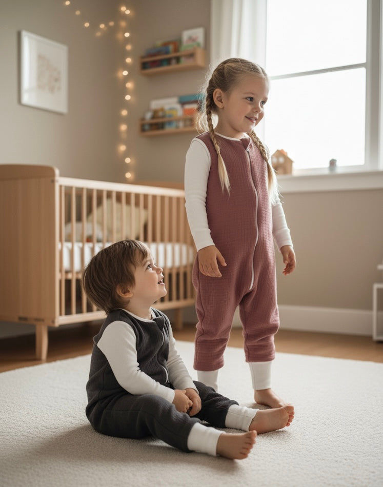 Penye Astarlı Dört Kat Müslin Uyku Tulumu (1 TOG) Enhitbaby