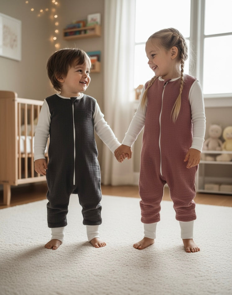 Penye Astarlı Dört Kat Müslin Uyku Tulumu (1 TOG) Enhitbaby