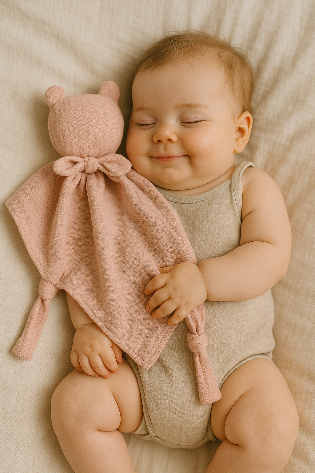 Çift Katlı Müslin Ayıcık Uyku Arkadaşı Enhitbaby