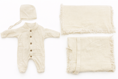 %100 Pamuk Müslin Yenidoğan Seti | Konforlu & Şık 5
