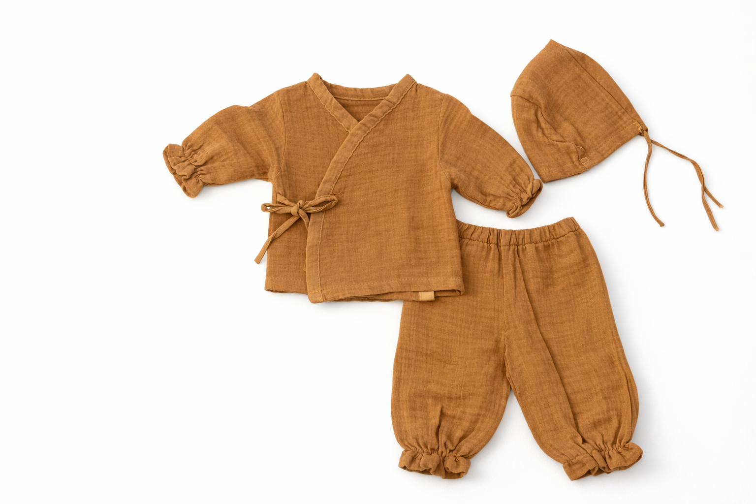 Müslin Yenidoğan Seti - İlk Kombin | %100 Pamuk