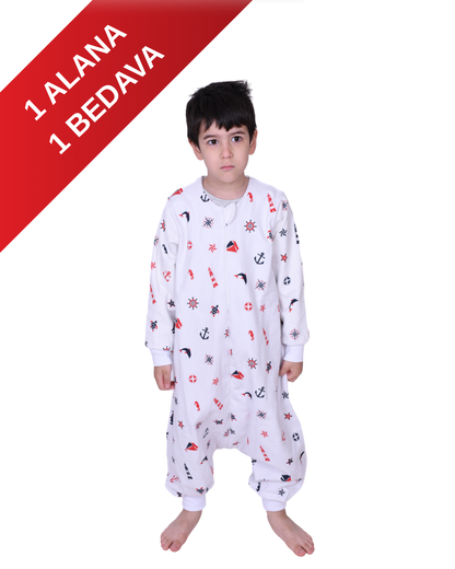 Uzun Kollu Çift Kat Pazen Uyku Tulumu (1.5 TOG) Enhitbaby