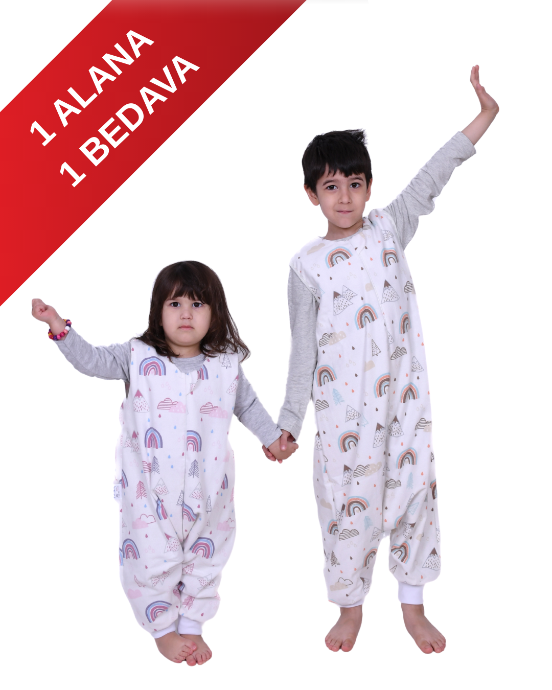 Çift Katlı Pazen Uyku Tulumu (1 TOG) Enhitbaby