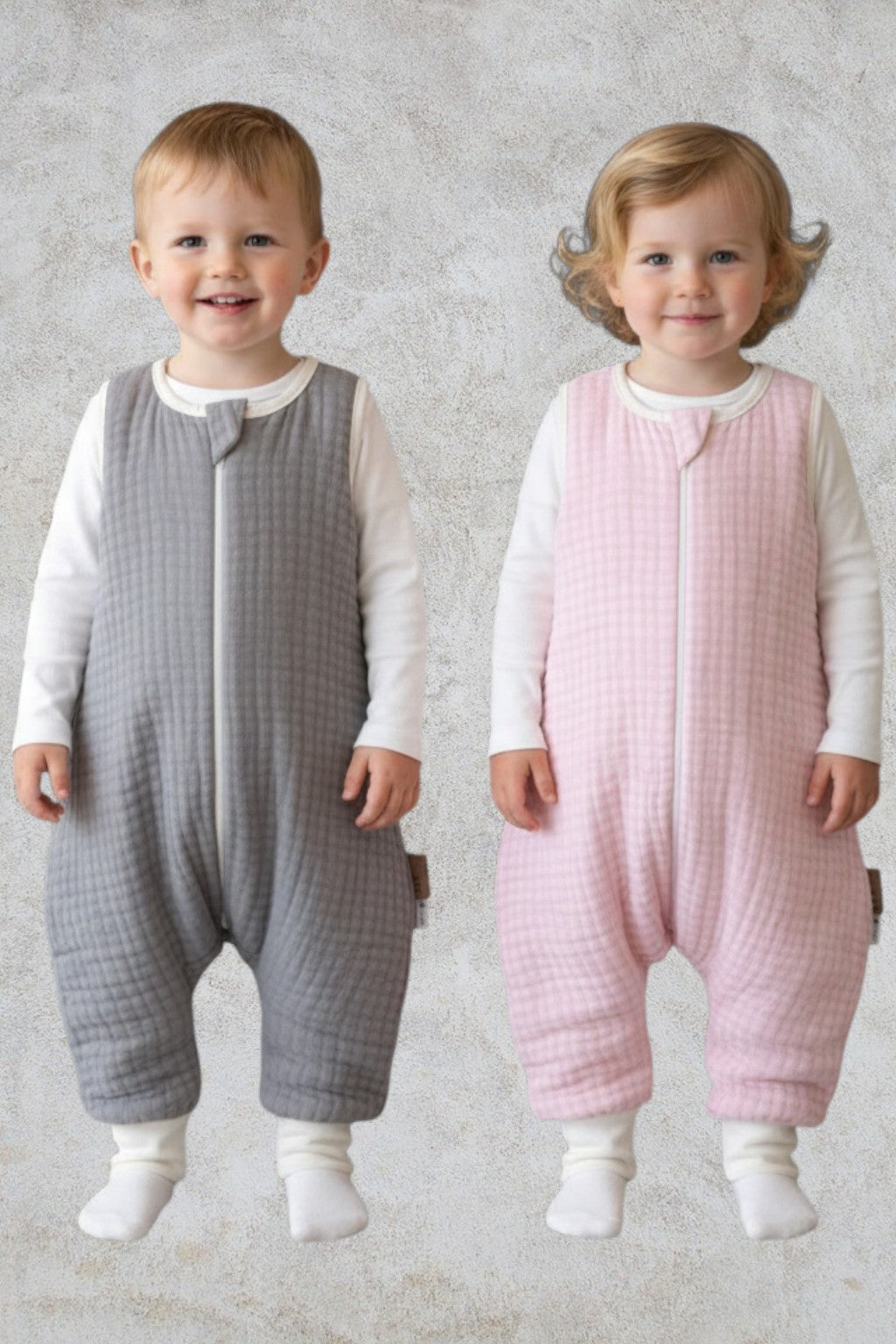 Dolgulu Müslin Uyku Tulumu | 2.5 TOG |  %100 Pamuk