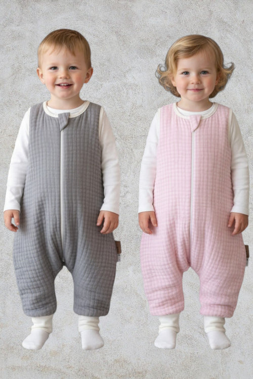 Dolgulu Müslin Uyku Tulumu | 2.5 TOG |  %100 Pamuk