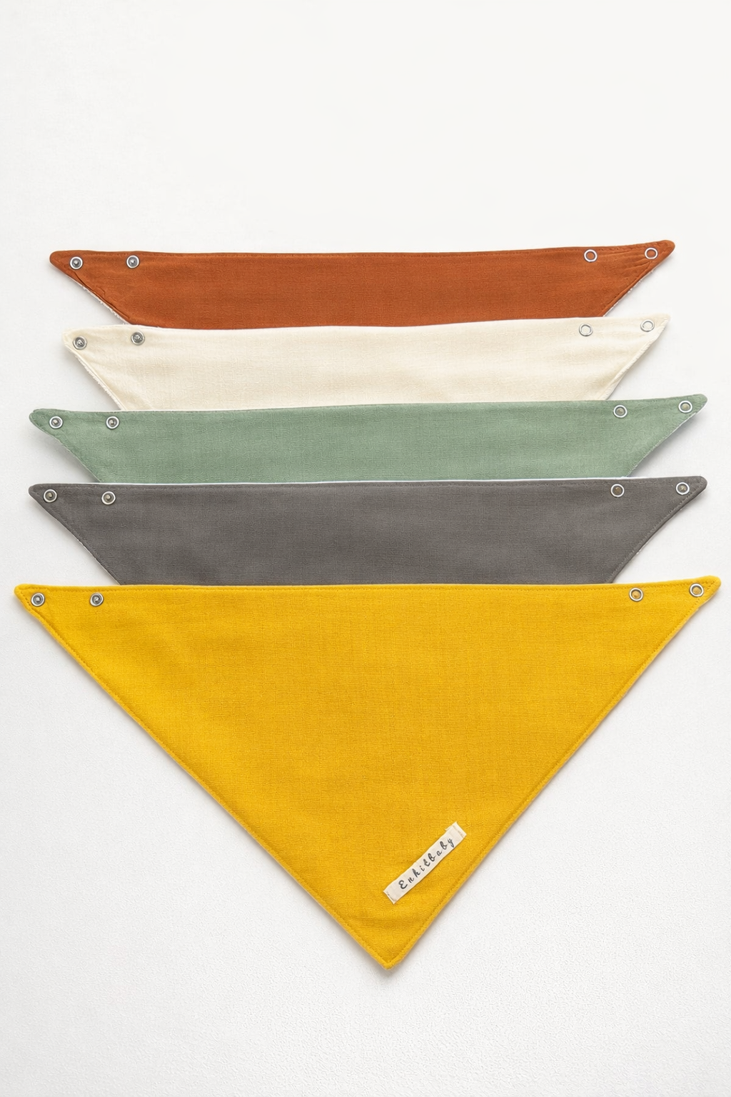 Çift Katlı Fular Sıvı Geçirmez Müslin Salya Önlüğü (%100 Pamuk)