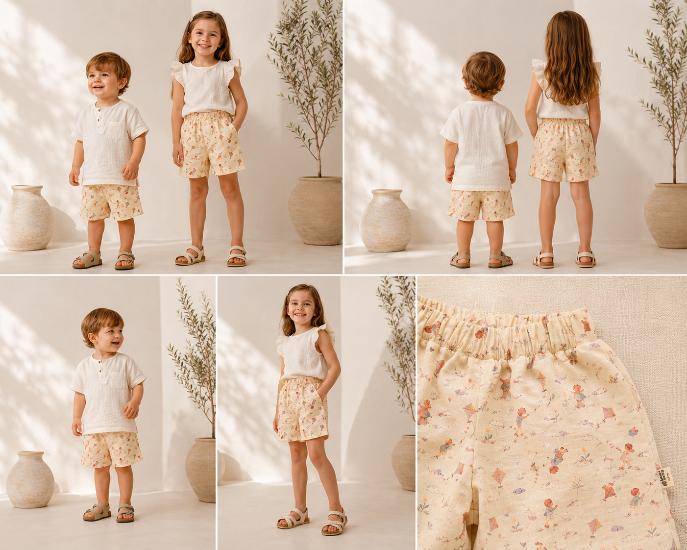 Airy Müslin Çocuk Şortlar