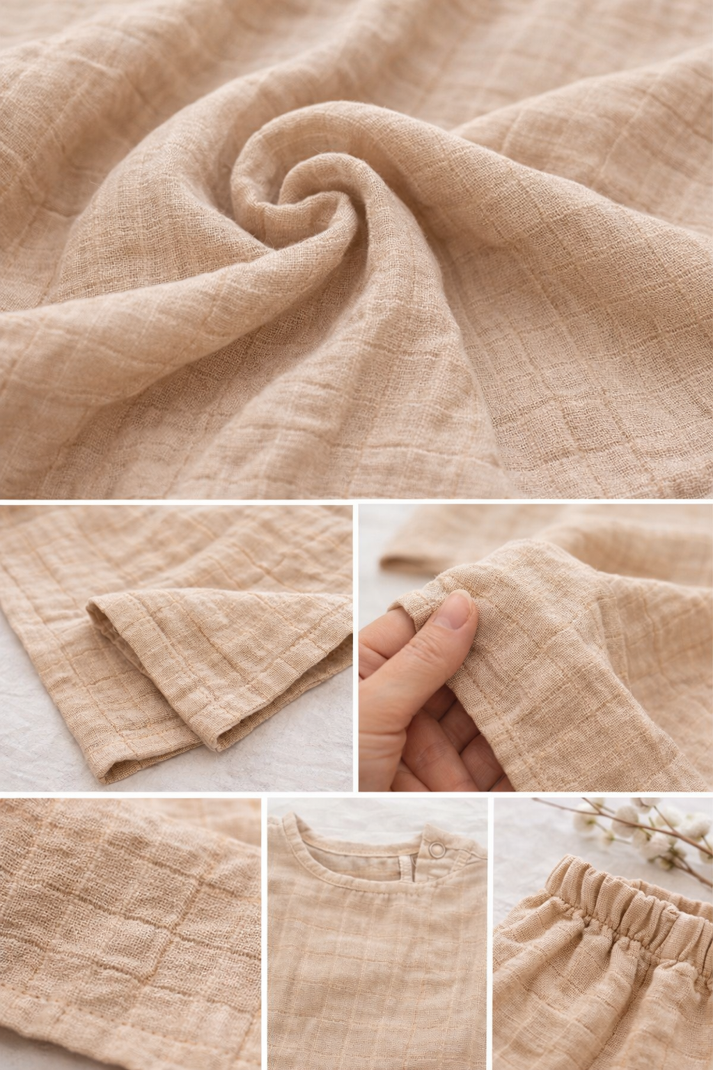 Müslin Bebek Takımı | %100 Pamuk