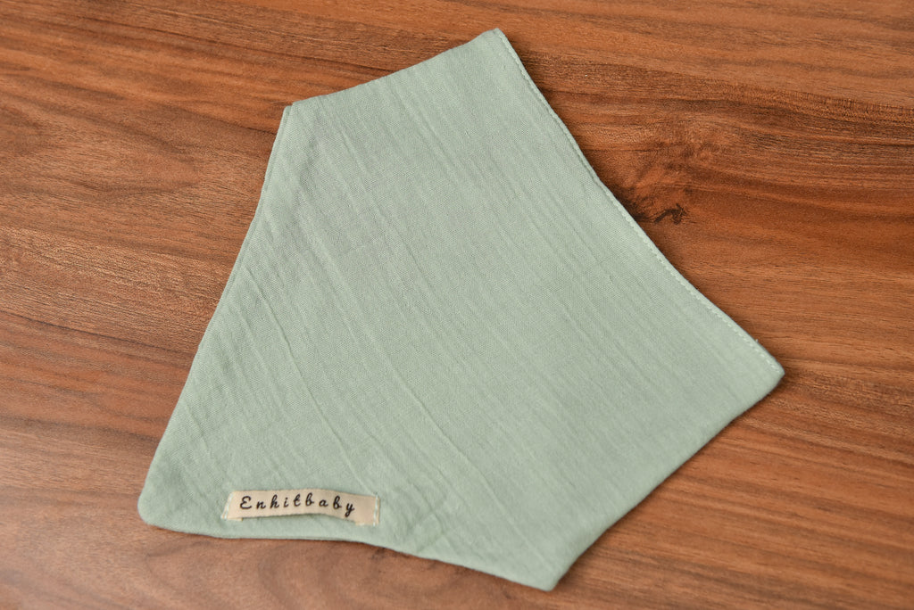 10'lu Set Yumuşak Fular Önlük | 4 Katlı - %100 Pamuk | Çıtçıtlı