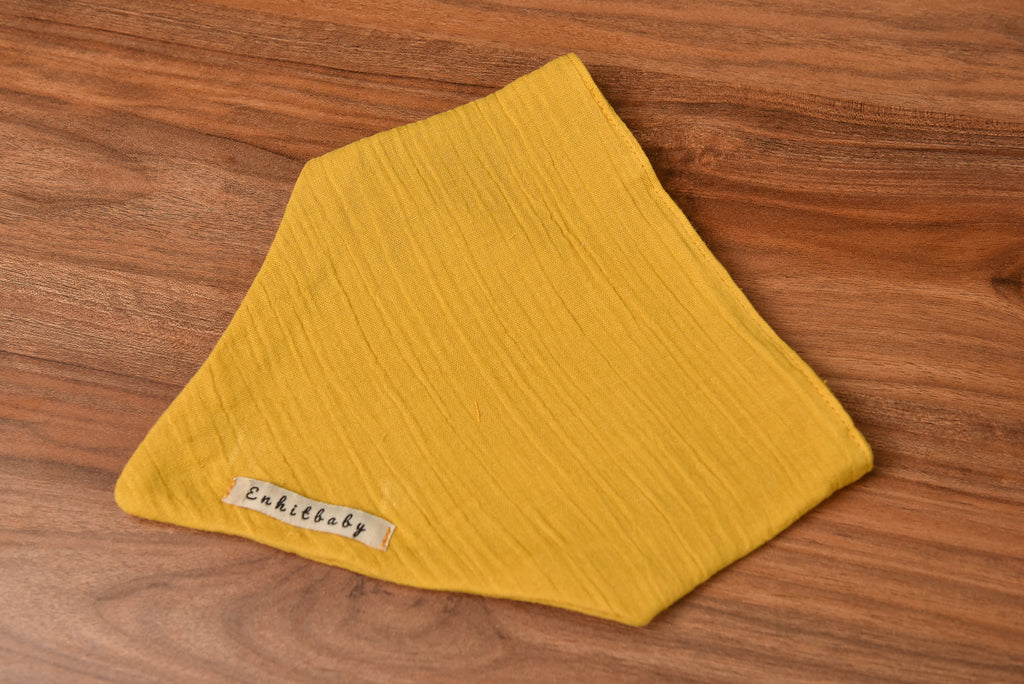 10'lu Set Yumuşak Fular Önlük | 4 Katlı - %100 Pamuk | Çıtçıtlı