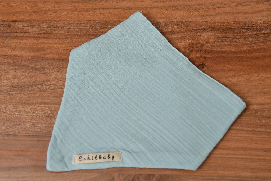 10'lu Set Yumuşak Fular Önlük | 4 Katlı - %100 Pamuk | Çıtçıtlı