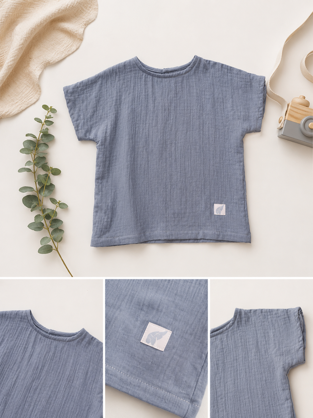 Çocuk Müslin T-shirt