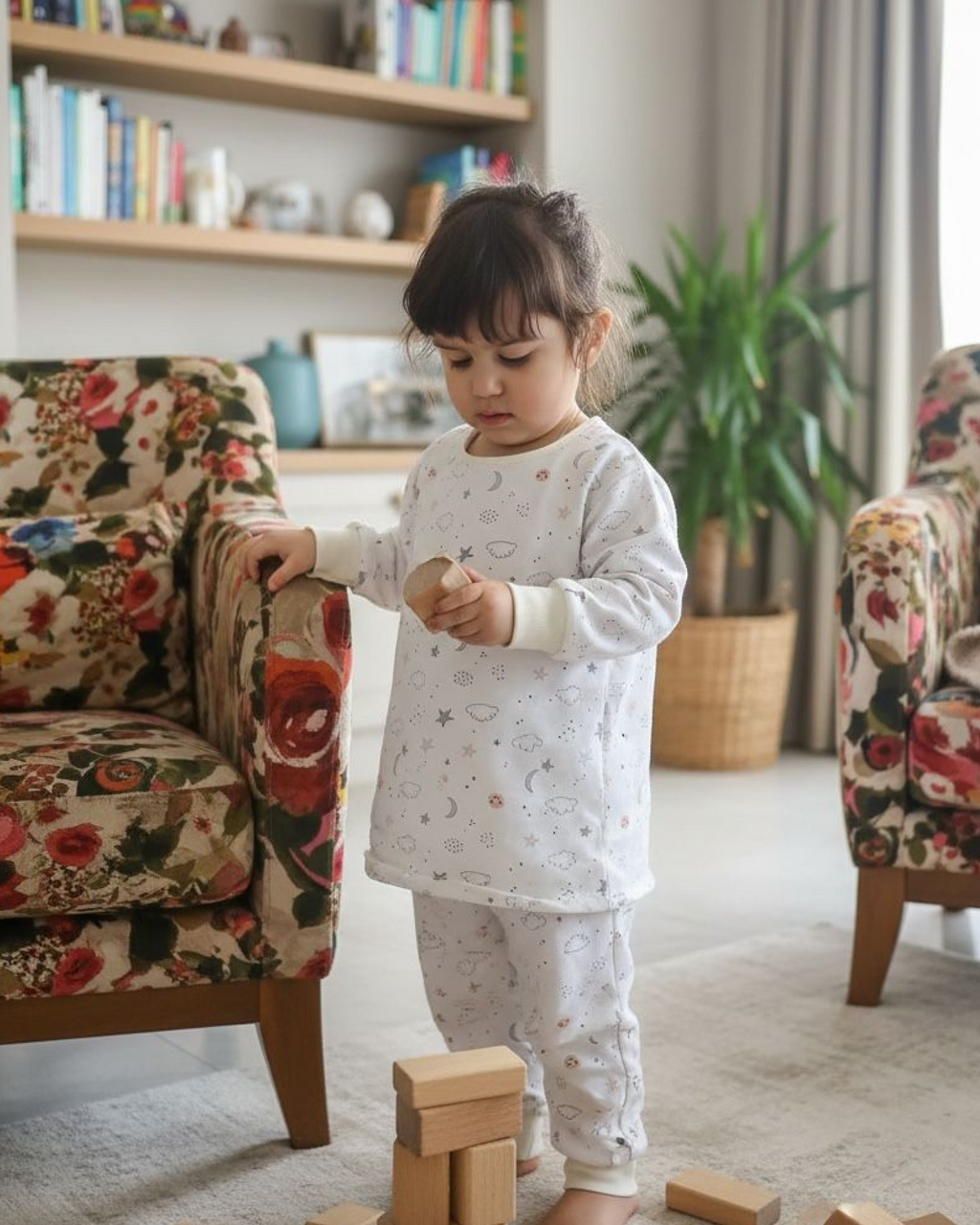 Çocuk Pijama Takımı | 2 TOG | %100 Pamuk - 3 İplik - Çift Kat