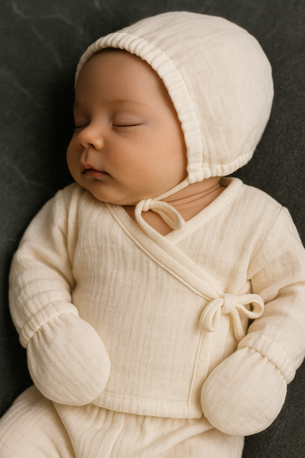 Çift Kat Müslin Hastane Çıkış Seti Enhitbaby