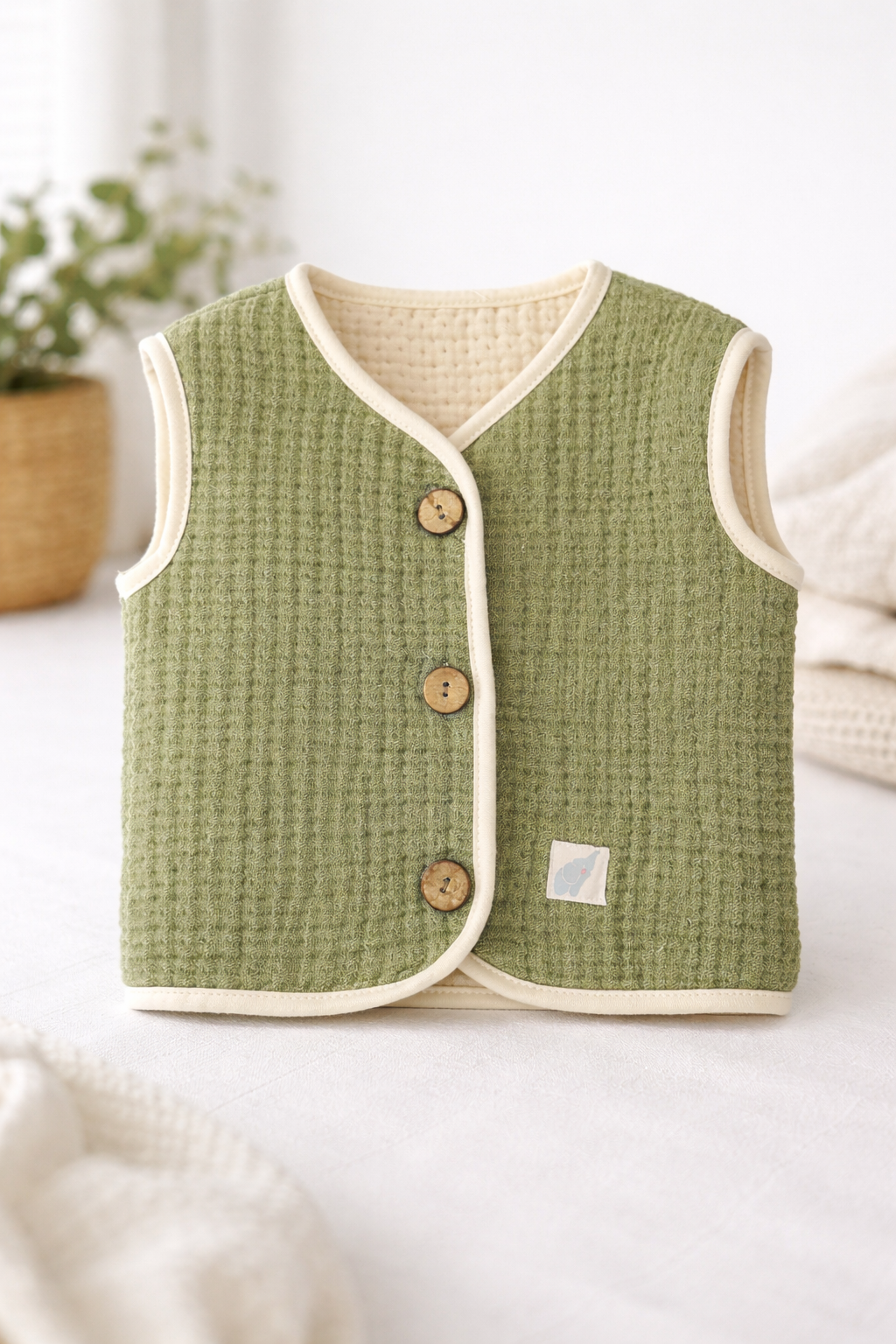 Müslin Bebek & Çocuk Yeleği | Serin Günler İçin 2.5 TOG Kumaş | (6 Ay – 8 Yaş)