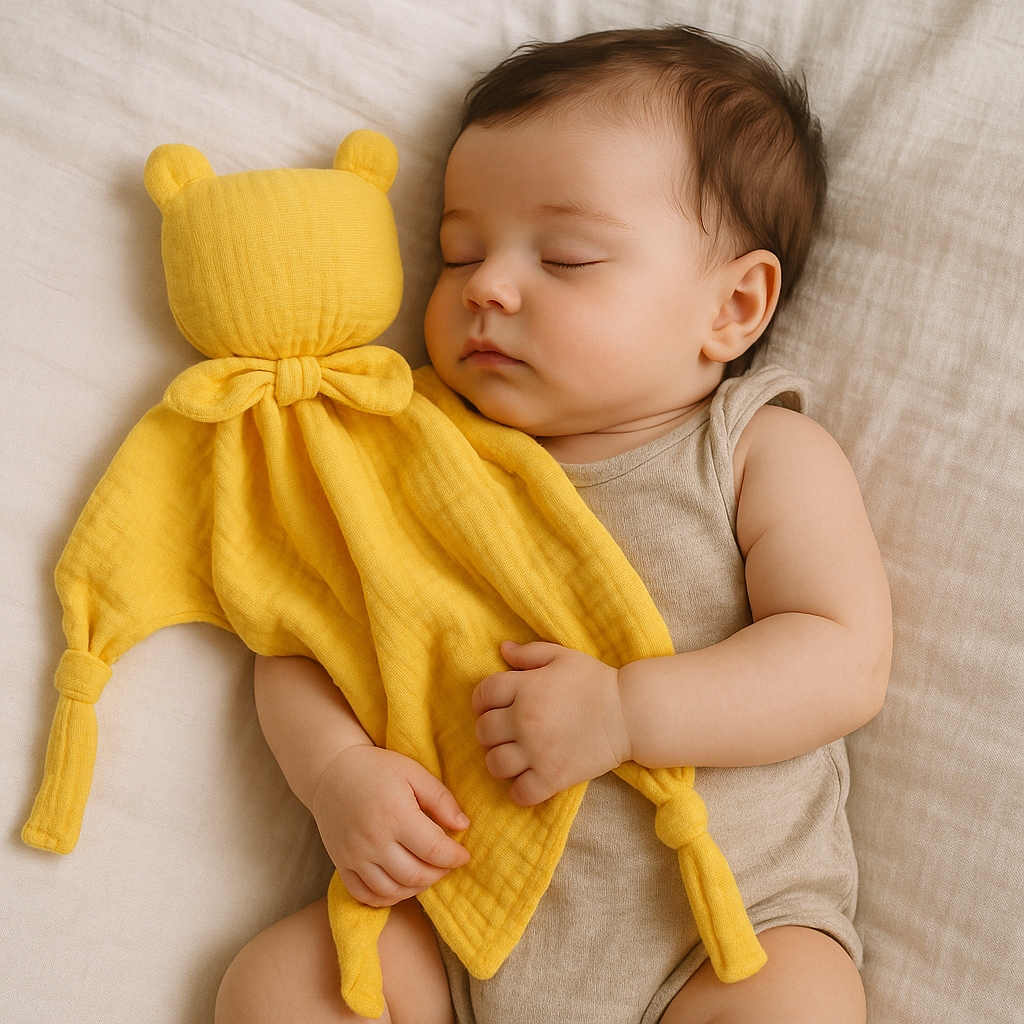 Çift Katlı Müslin Ayıcık Uyku Arkadaşı Enhitbaby