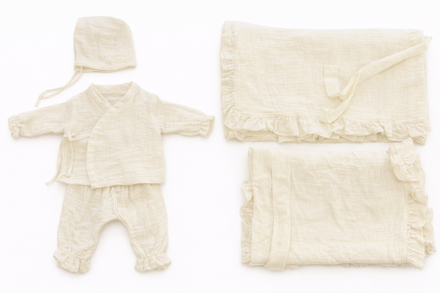 %100 Pamuk Müslin Yenidoğan Seti | Konforlu & Şık 8