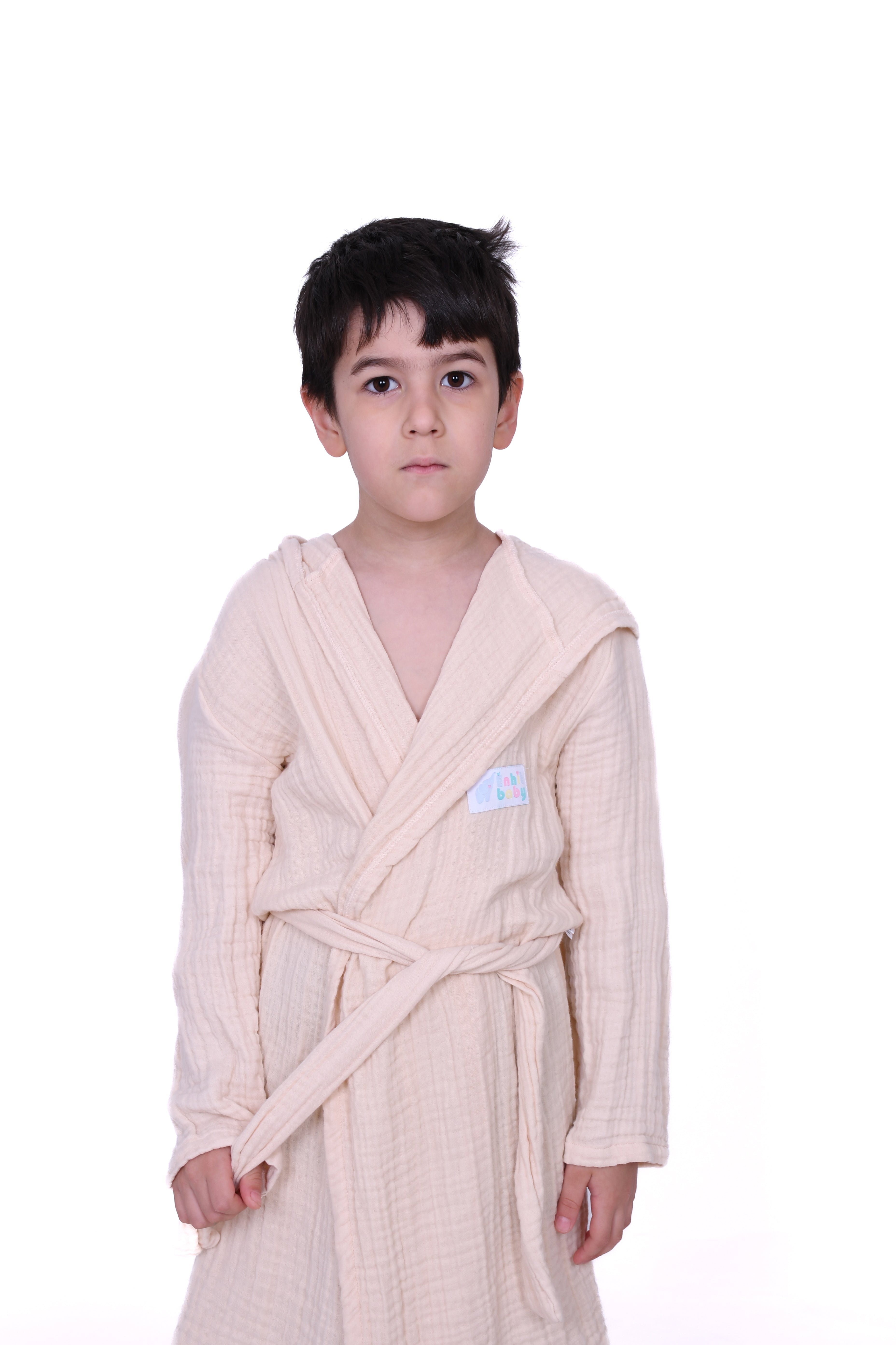 4 Katlı Müslin Çocuk Bornozu Enhitbaby