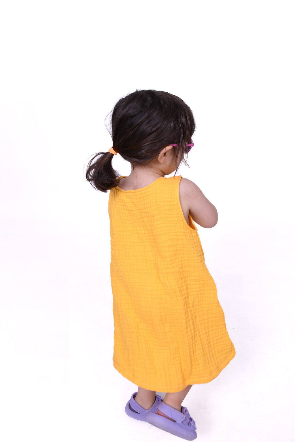 Dört Katlı Kolsuz Müslin Çocuk Elbise Enhitbaby