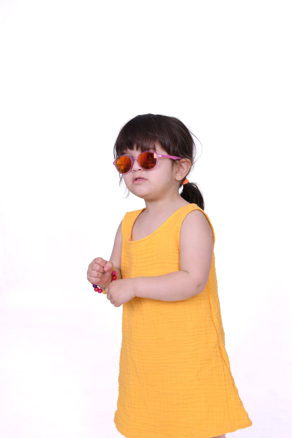 Dört Katlı Kolsuz Müslin Çocuk Elbise Enhitbaby