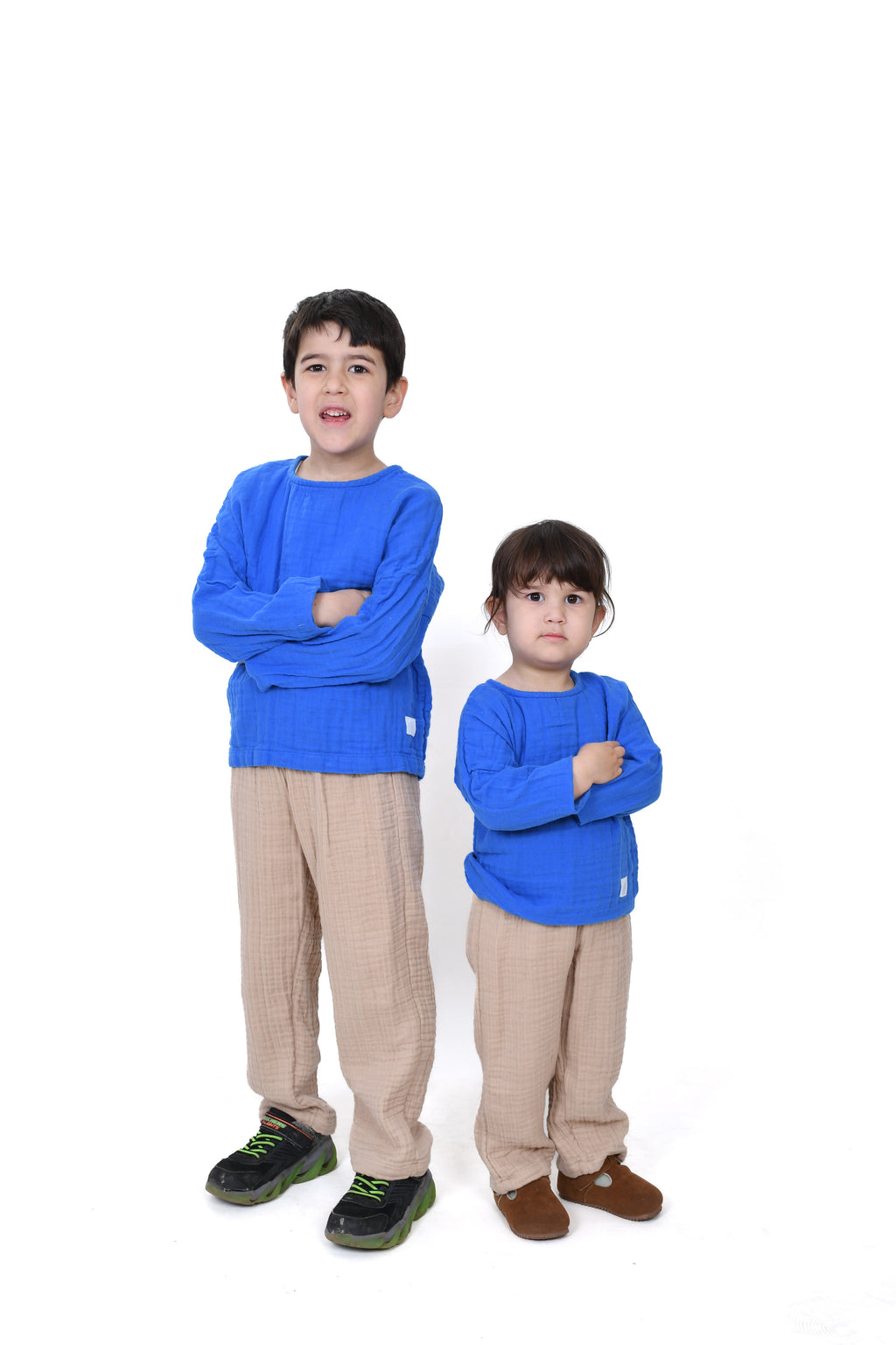 Çift Kat Müslin Uzun Kollu Bluz Enhitbaby