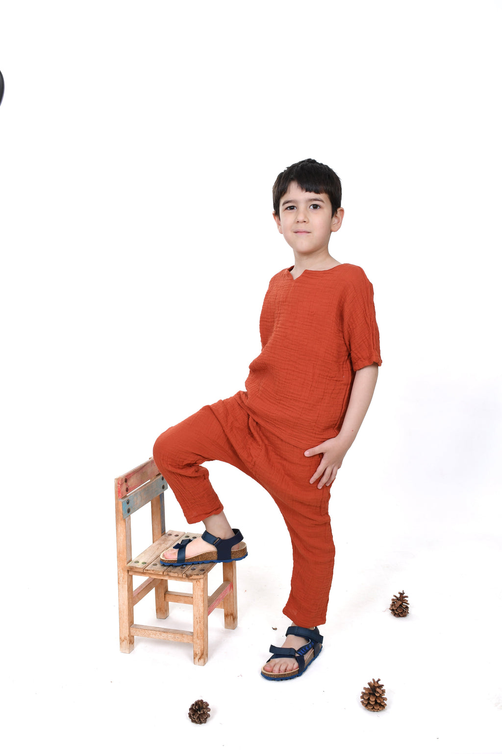 Çift Kat Müslin Şalvar Model Pantolon Enhitbaby