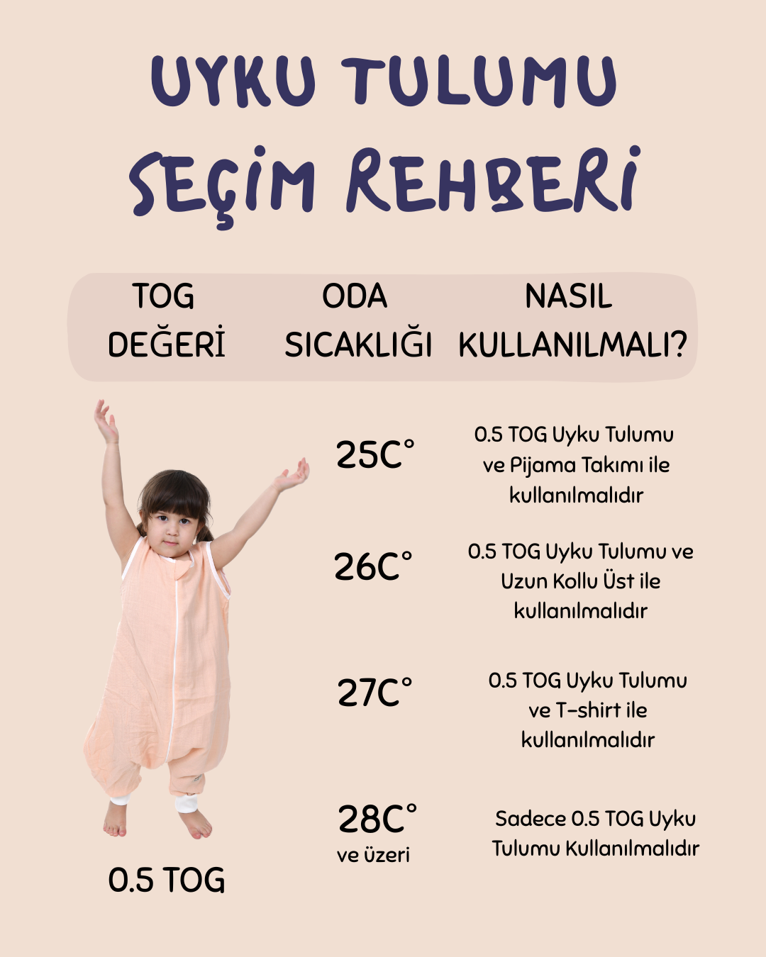 Çift Kat Müslin Uyku Tulumu (0.5 TOG)