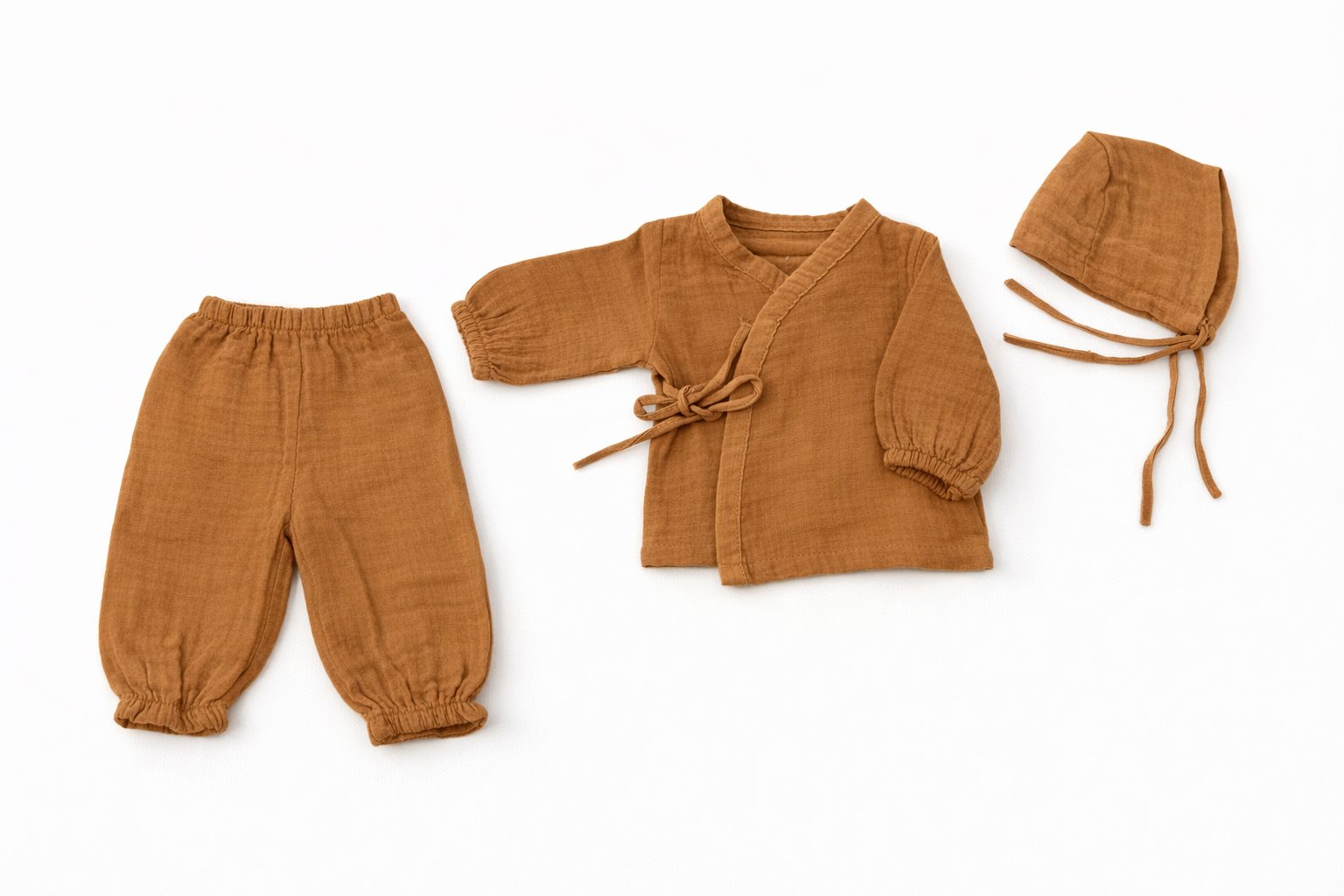 Müslin Yenidoğan Seti - İlk Kombin | %100 Pamuk