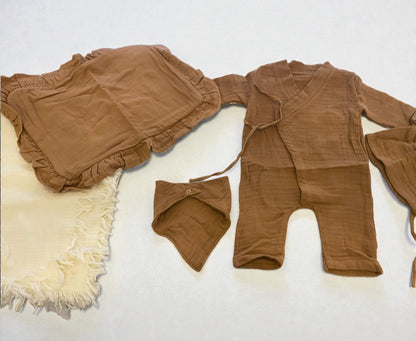 %100 Pamuk Müslin Yenidoğan Seti | Konforlu & Şık 7