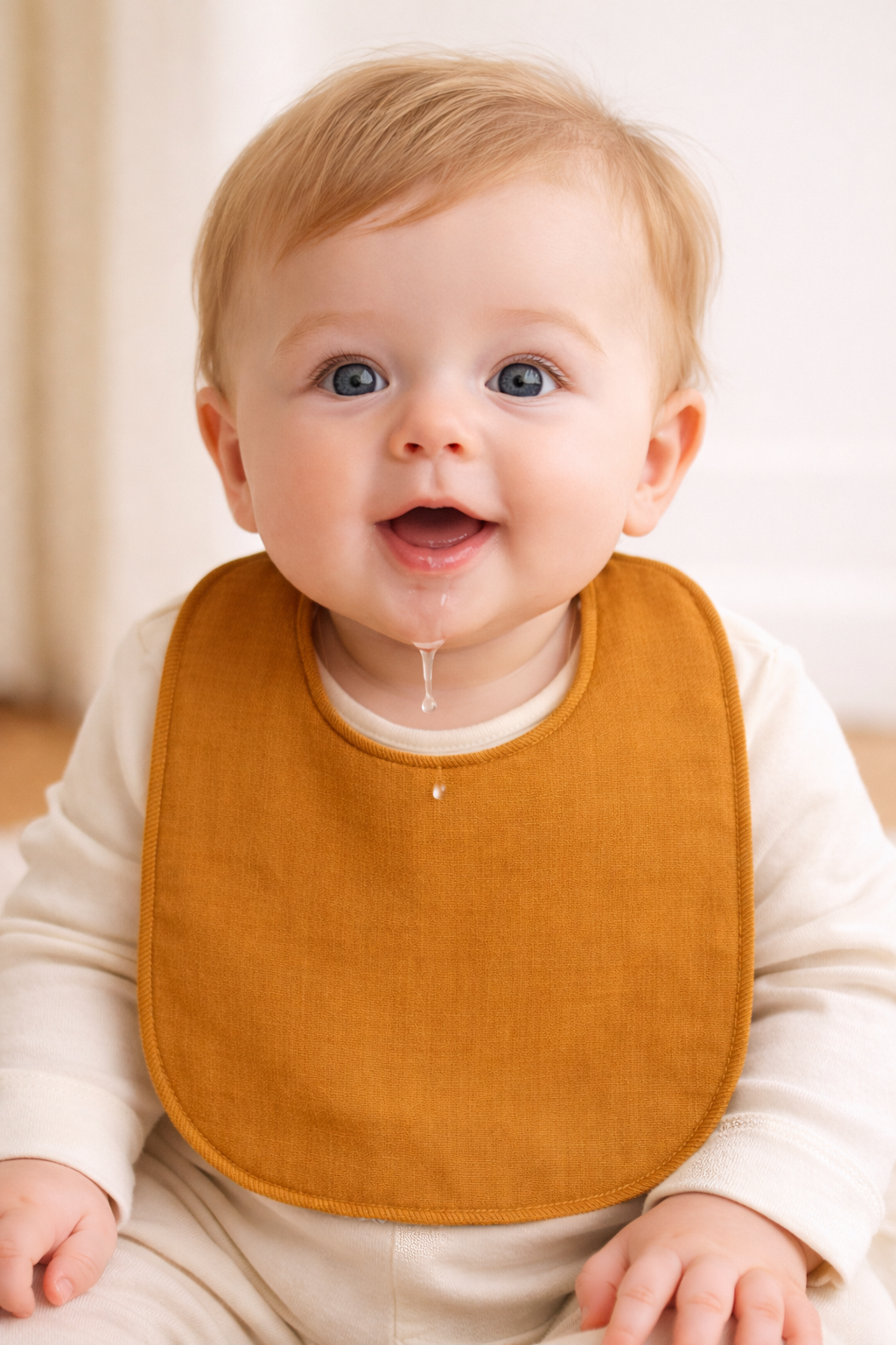 Sıvı Geçirmez Mama & Salya Önlüğü | %100 Pamuk