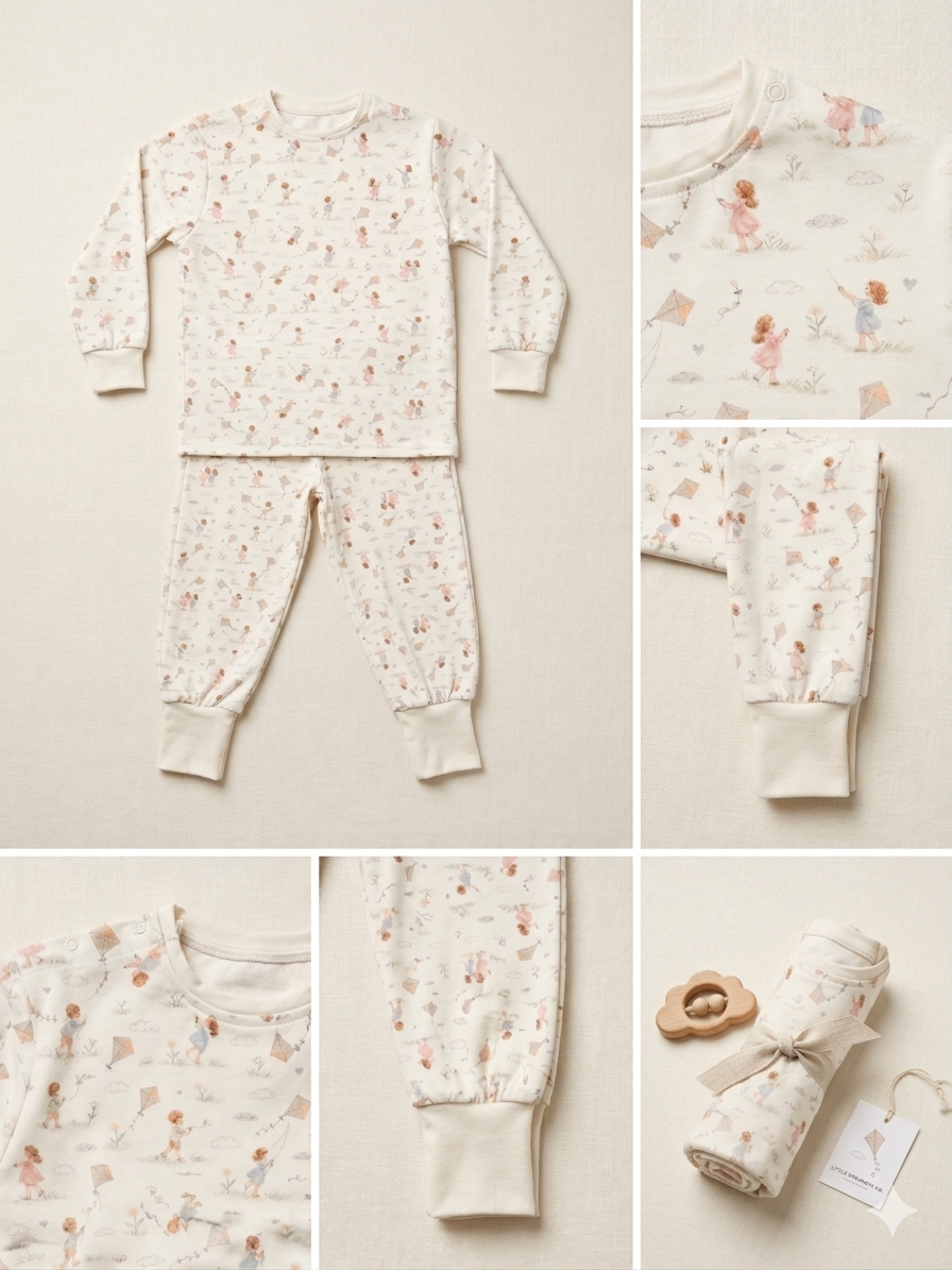 DreamSoft Pijama Takımı I 0.5 TOG I %100 Pamuk