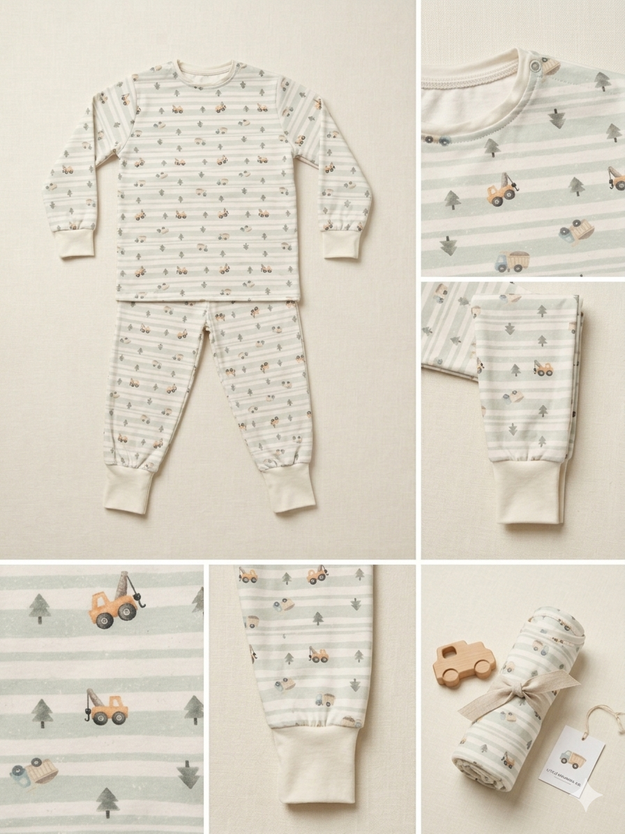 DreamSoft Pijama Takımı I 0.5 TOG I %100 Pamuk