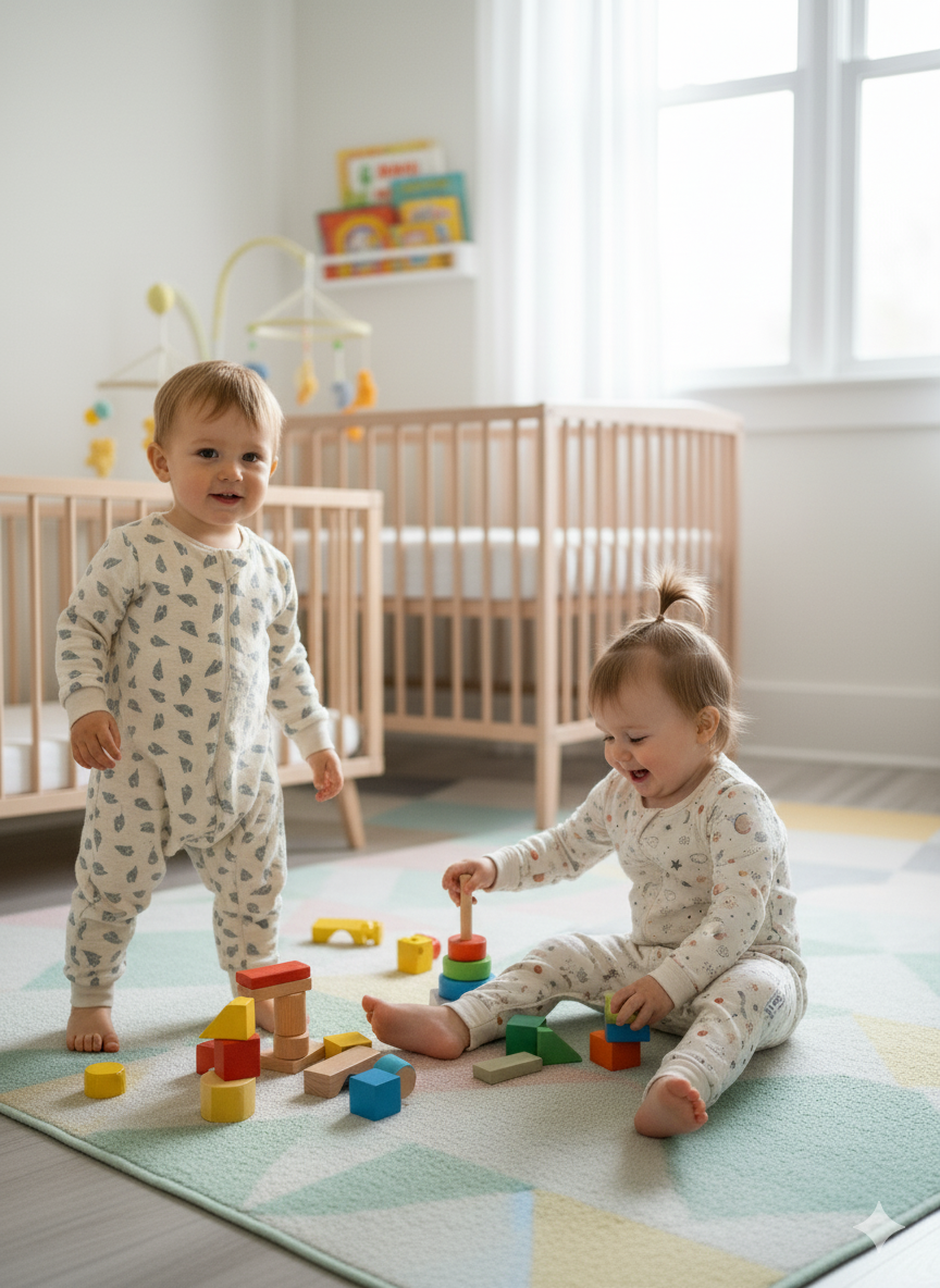 Uzun Kollu Penye Astarlı Müslin Uyku Tulumu | 1.5 TOG - 4 Kat Müslin - %100 Pamuk (OUTLET)