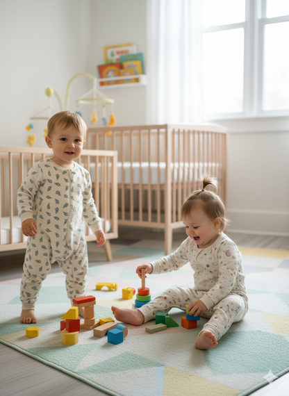 Uzun Kollu Penye Astarlı 4 Kat Müslin Uyku Tulumu (1.5 TOG)