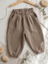 Boho-Kids Cep Detaylı Müslin Pantolon