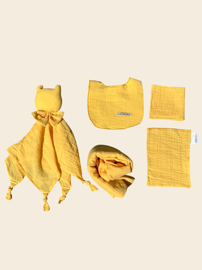 Çift Kat Müslin Yenidoğan Seti (9 Parça)