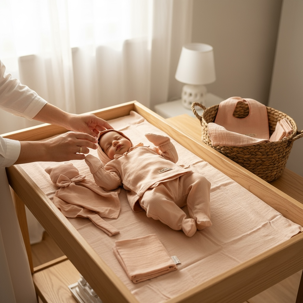 Çift Kat Müslin Yenidoğan Seti (9 Parça)