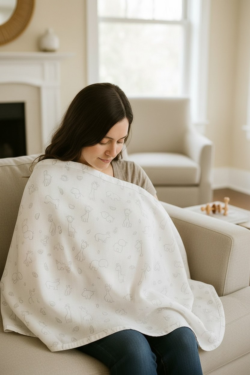 XXL boy Bambu Müslin Örtü (120x120cm)