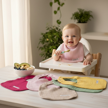 Mama & Salya Önlüğü – %100 Pamuk, Sıvı Geçirmez Konfor