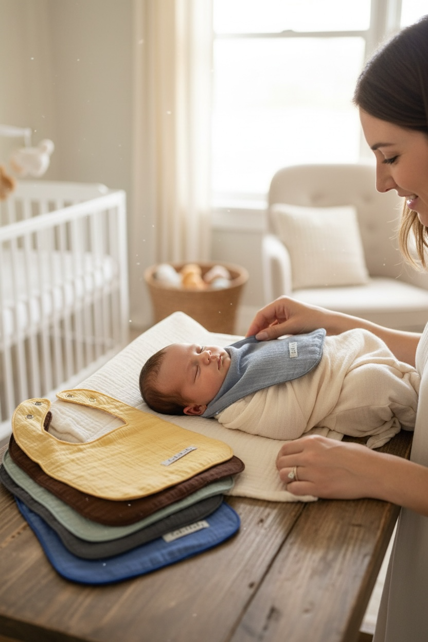 Sıvı Geçirmez Mama & Salya Önlüğü | %100 Pamuk