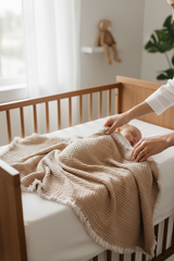 4 Kat Müslin & 3 Kat Elyaf Bebek Yatak Örtüsü - 110x110 cm