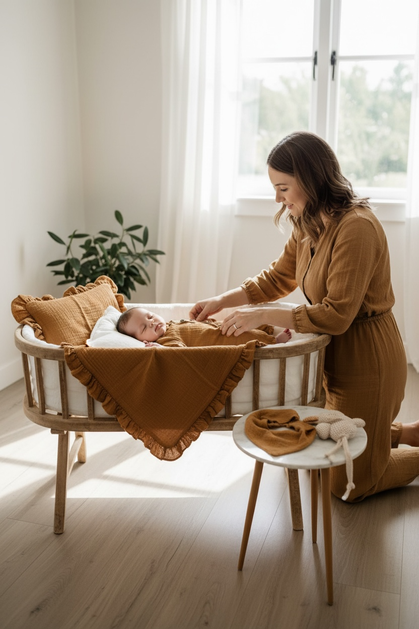 Müslin Yenidoğan Seti - Premium | %100 Pamuk