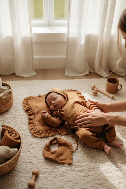 %100 Pamuk Müslin Yenidoğan Seti | Konforlu & Şık 7