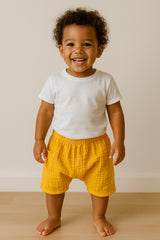 Çift Kat Müslin Şalvar Şort